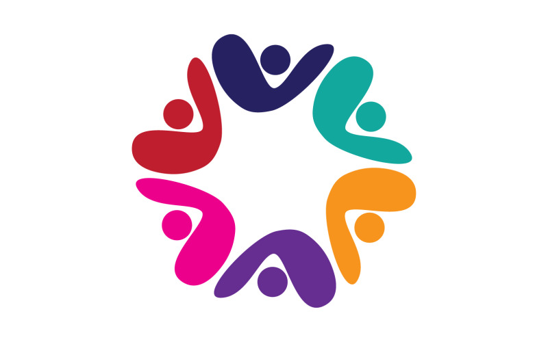 Modelo de design de logotipo da comunidade para equipes ou grupos V27