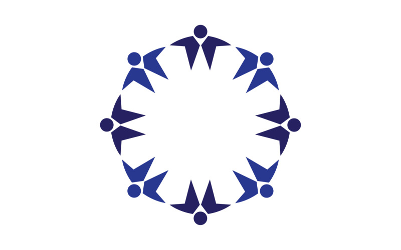 Modelo de design de logotipo da comunidade para equipes ou grupos V39