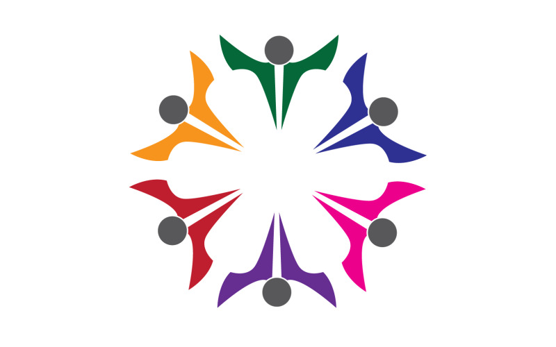 Takımlar veya Gruplar İçin Topluluk Logosu Tasarım Şablonu V31