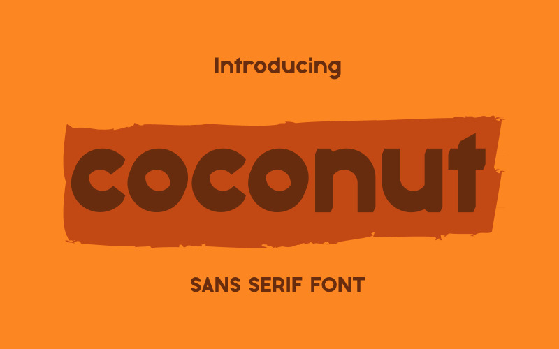 Coconut - Sans Serif-Schriftart
