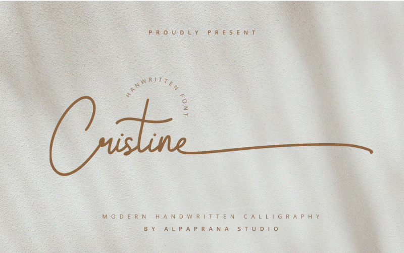 Cristine - Carattere scritto a mano