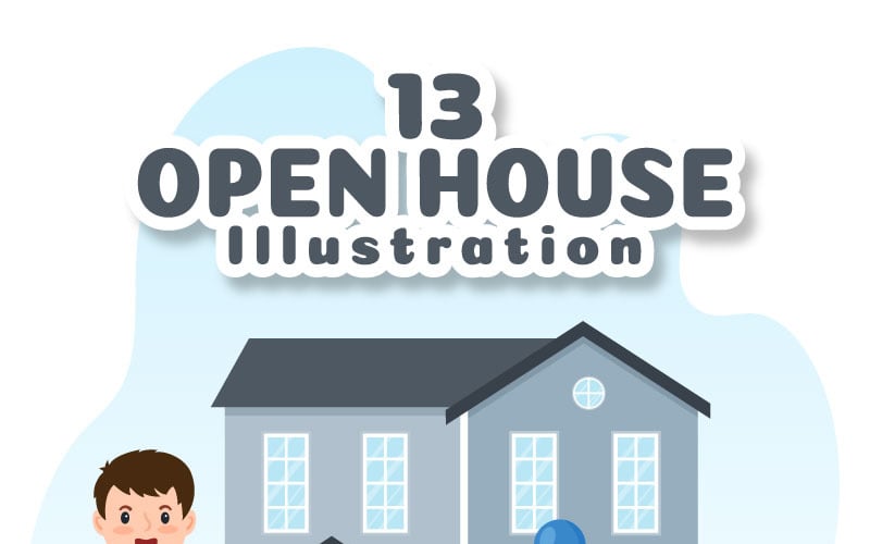 13 Иллюстрация дизайна открытого дома