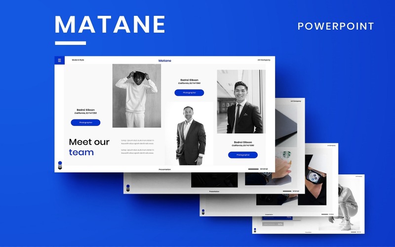 Matane - Zakelijke PowerPoint-sjabloon