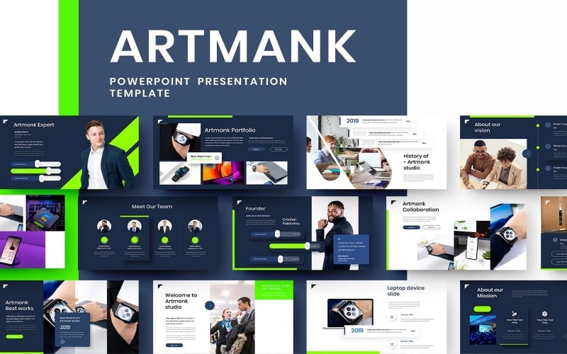 Artmank – Modèle PowerPoint d'entreprise
