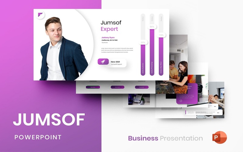 Jumsof – biznesowy szablon PowerPoint