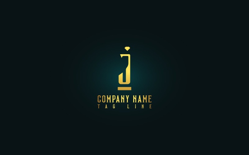 Lusso lettera J Logo Design