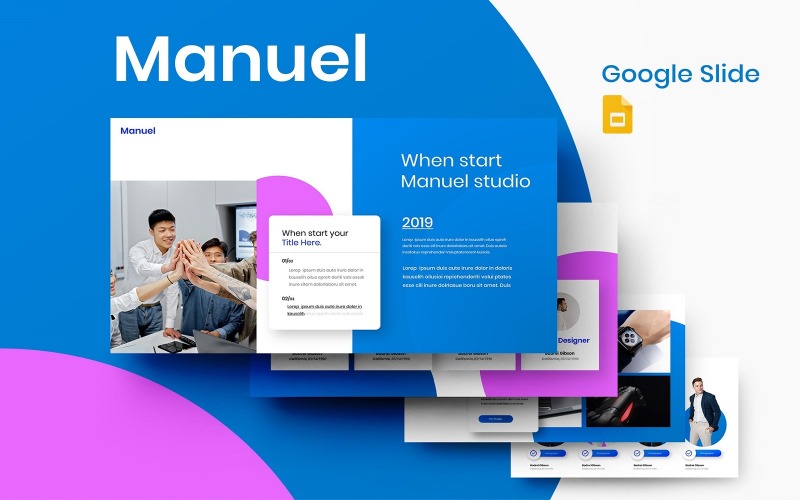 Manuel - Modelo de apresentação do Google para negócios
