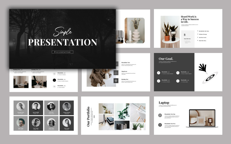 Szablon prezentacji PowerPoint Matrix