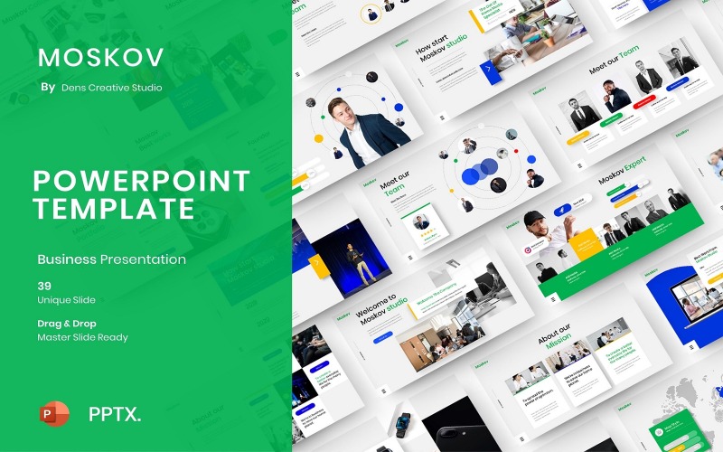 Moskov – Бізнес шаблон PowerPoint