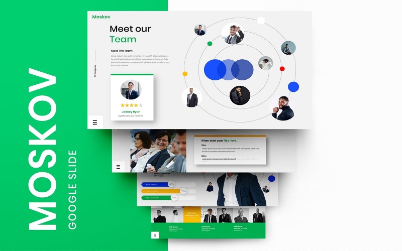 Moskov - modelo de slides do Google para negócios