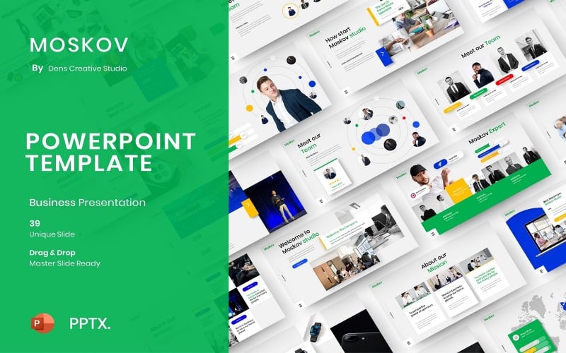 Moskov – PowerPoint-mall för företag