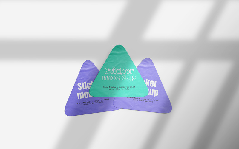 Triangolo Sticker Mockup Vol 11