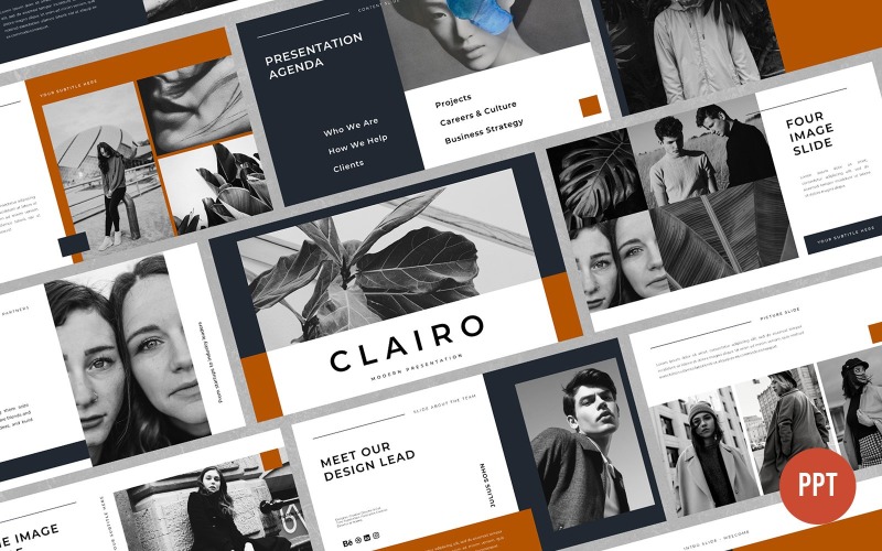 Clairo – Kreatív PowerPoint sablon
