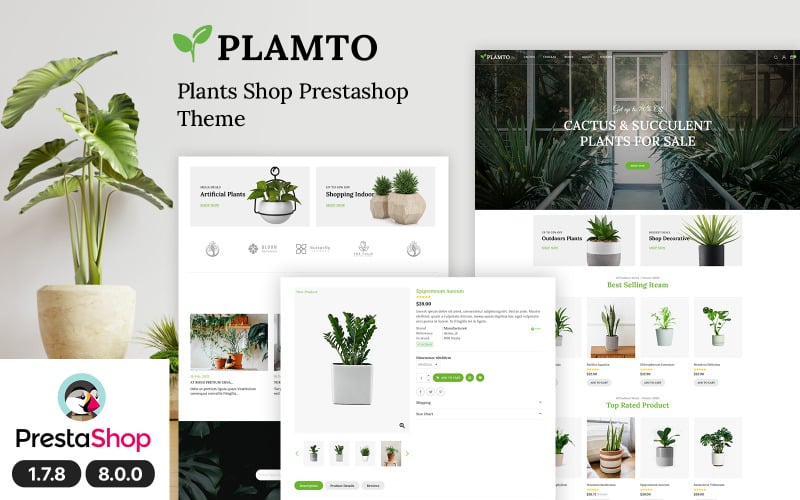 Plamto - Garden, Flower & Plant Store PrestaShop Theme
