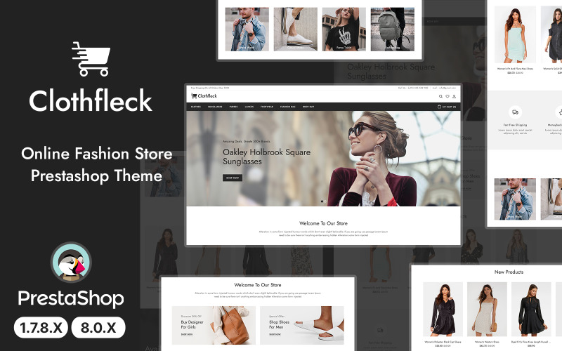 Tema De Prestashop Para Ropa De Diseñador De Moda Clothfleck 