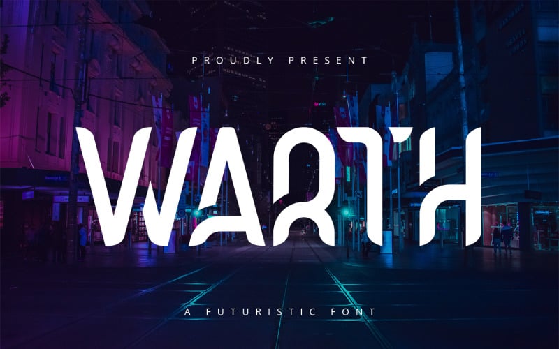 Warth - футуристический дисплейный шрифт