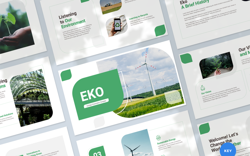Eko - Keynote-sjabloon voor ecologiepresentatie