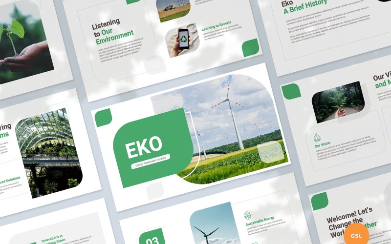 Eko - Modèle Google Slides de présentation sur l'écologie