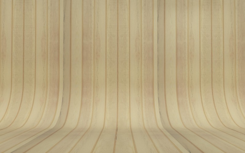 Fondo de parquet de madera amarillo pastel curvo