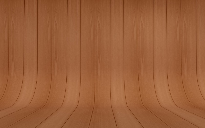 Fondo de parquet de madera marrón oscuro curvado.