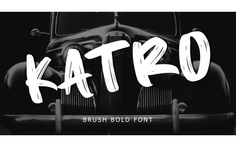 Katro Brush Bold Font - Katro Brush Bold Font