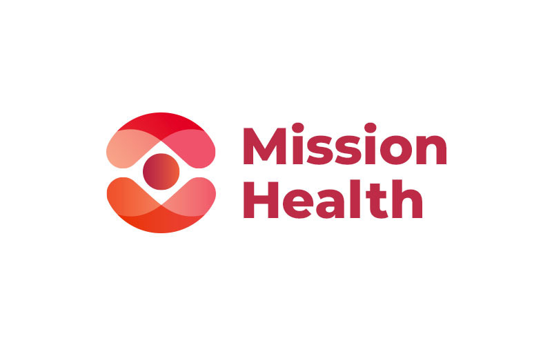 Modello di logo per la sanità medica della Mission Health