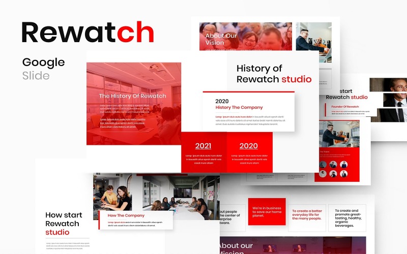 Rewatch – бізнес-шаблон слайдів Google