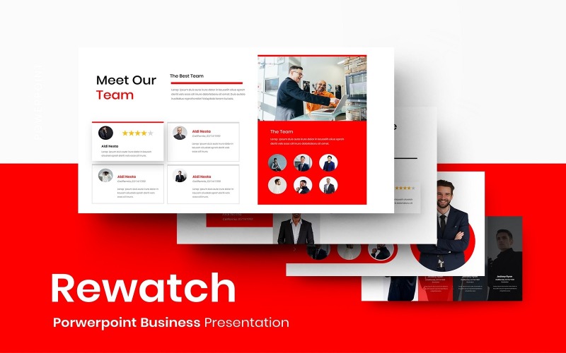 Rewatch - Zakelijke PowerPoint-sjabloon
