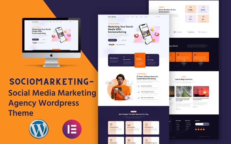 Sociomarketing - Agencja marketingu mediów społecznościowych Motyw WordPress