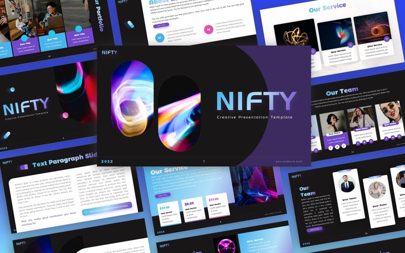 Nifty - Креативный многоцелевой шаблон PowerPoint