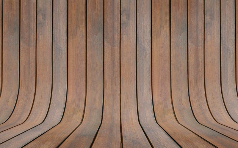 Fond de parquet en bois de couleur terre de sienne et bronzage courbé