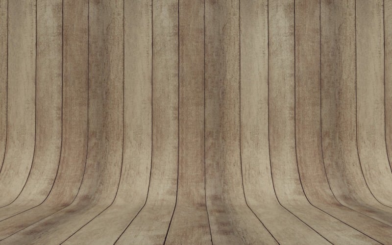 Fundo curvo de parquet de madeira bege e marrom