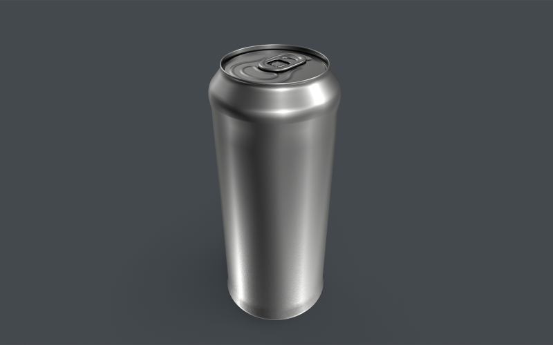 Canette de boisson Low-poly modèle 3D