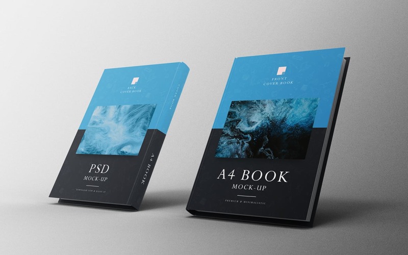 PSD шаблон макета книги формата А4, том 31
