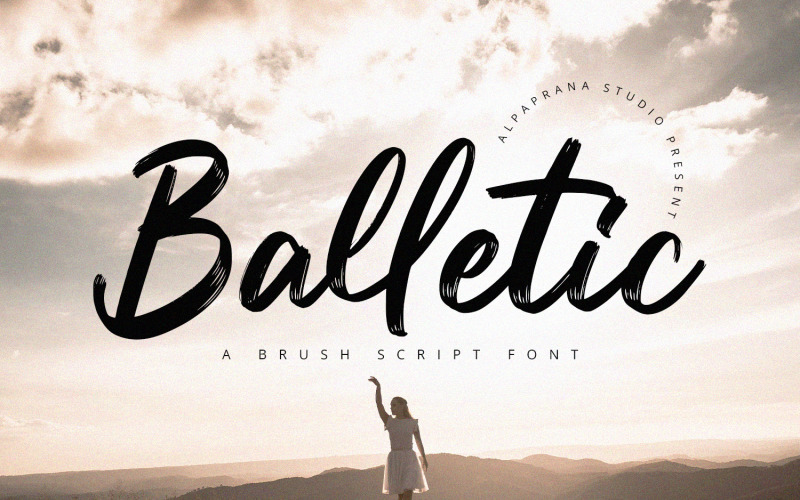 Balletic Fuente Brush Script 299605 TemplateMonster