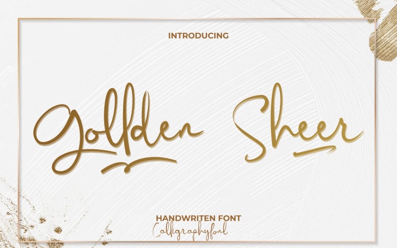 Gollden pure handschriftlettertype