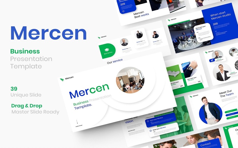 Mercen – Business PowerPoint šablona