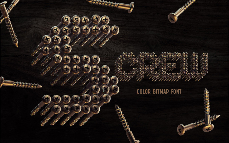 S-CREW - Bitmap-Farbschrift