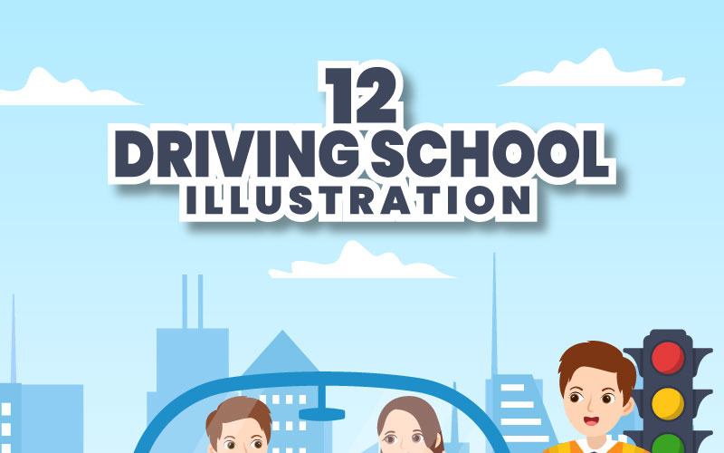 12 Auto-école Illustration