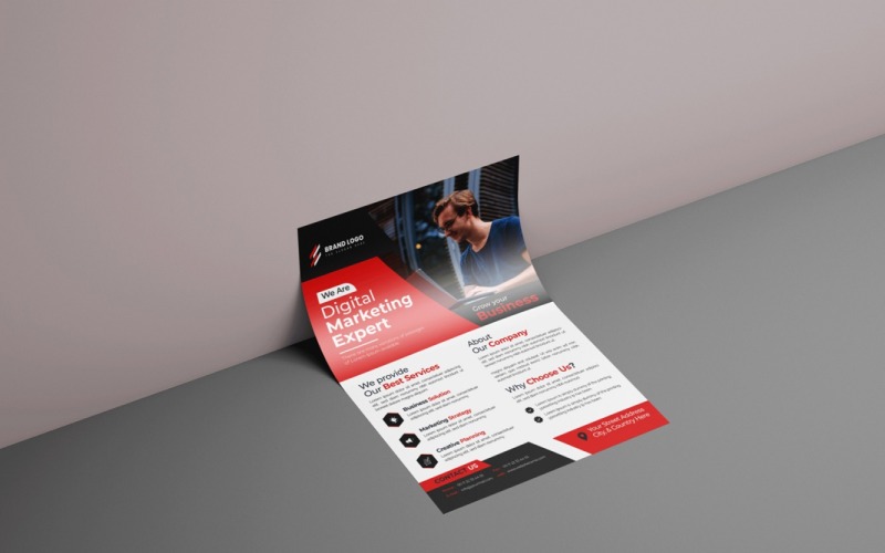 Modèle de Flyer d'entreprise d'entreprise