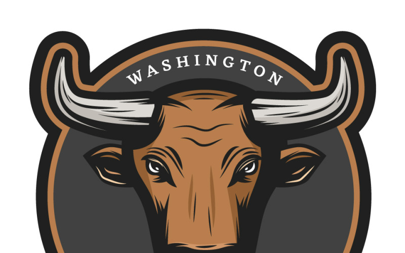 Modèle de logo Bull Sport pour entreprise