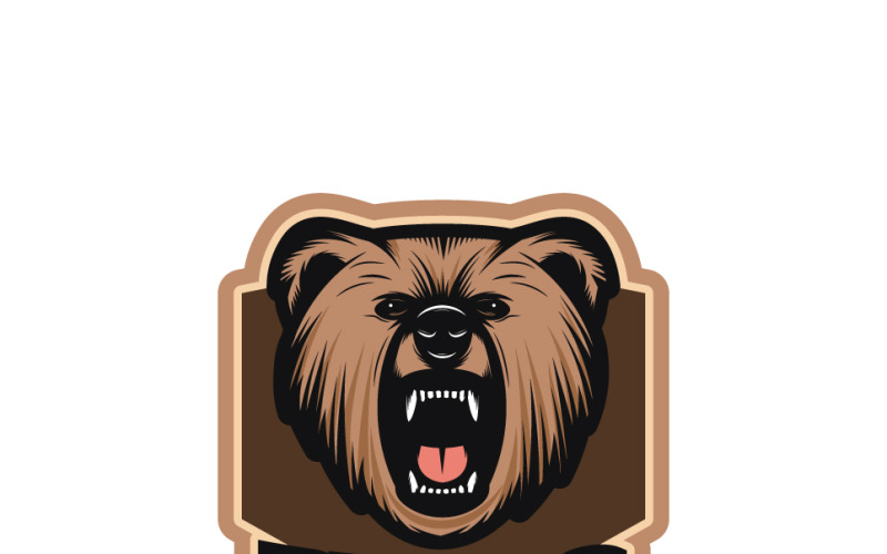 Niedźwiedź Logo Szablon Dla Gracza