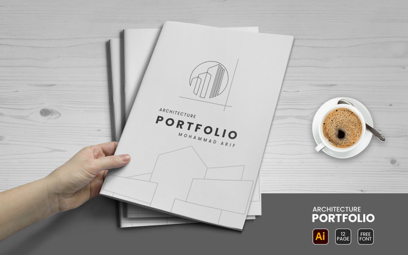 Plantilla de Portafolio de Arquitectura y Diseño de Portafolio de Interiores