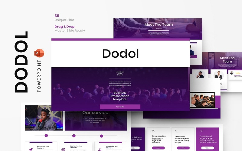 Dodol - Zakelijke PowerPoint-sjabloon