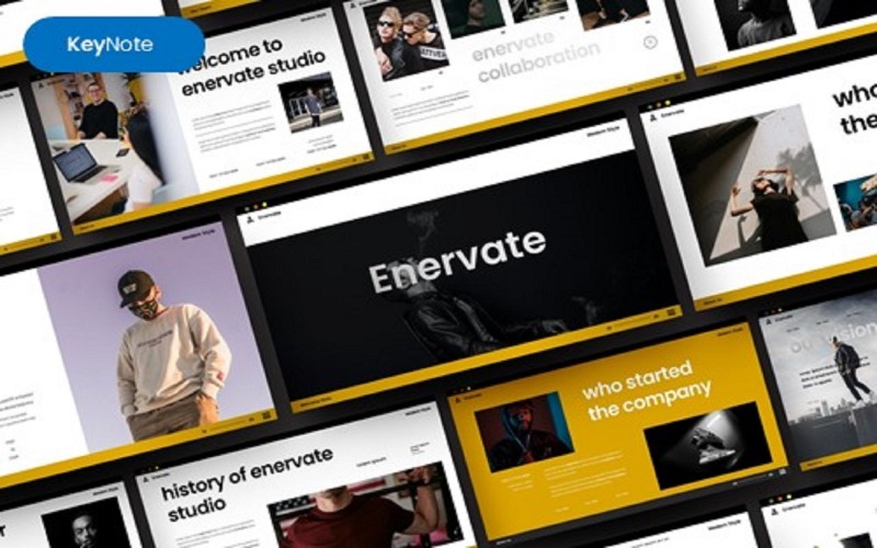 Enervate – бізнес-шаблон доповіді