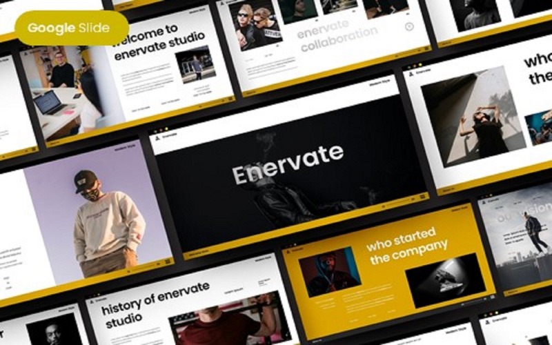 Enervate - Modello di diapositiva Google aziendale