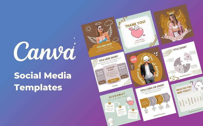 Canva'da 200 Sosyal Medya Şablonu