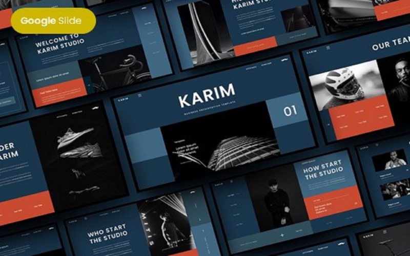 Karim - Plantilla de diapositiva de Google de negocios