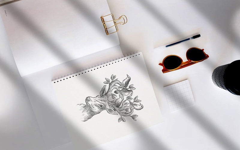 Logo Mockup PSD-sjabloon Vol 52