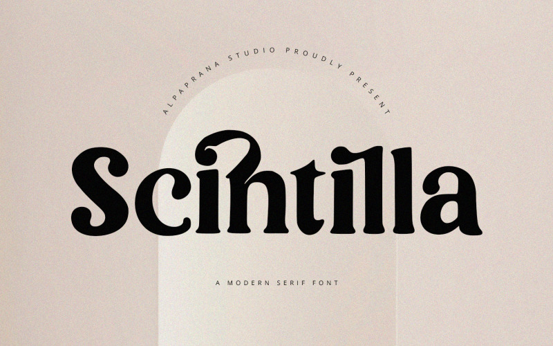 Scintilla - Modern Serif Font